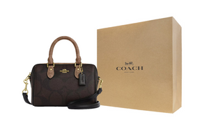 COACH Rowan 18 Crossbody Tote Mini Women's Tan.
