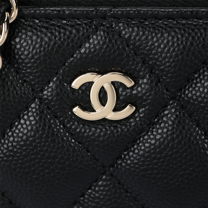 CHANEL 25A Cannabis Shoulder Bag Black.