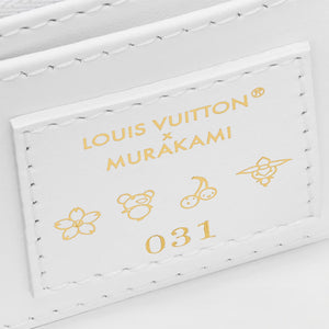 LOUIS VUITTON x Takashi Murakami Takashi Murakami Collaboration Capucines EW White Sancai Multicolor Monogram Full Metal Initials Logo Cowhide Single Shoulder Crossbody Handbag Mini Women's White