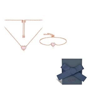 apm monaco VALENTINE collection zirconia necklace.