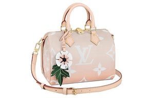 حقيبة Louis Vuitton Speedy Bandoulière بتصميم وردي متدرج.