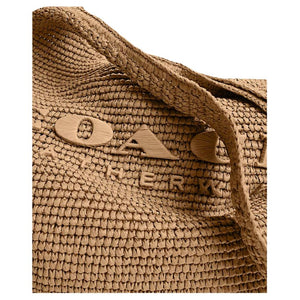 COACH Brooklyn 39 Woven Design Letter Print Straw Single Shoulder Bag Large Women's Beige