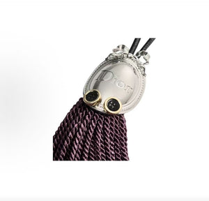 DIOR Octopus Pendant, Unisex Couple Style, Burgundy Retro Silver