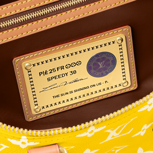 حقيبة Louis Vuitton Speedy 30 باللون الأصفر المميز.
