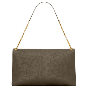 SAINT LAURENT YSL CASSANDRE CASSANDRE brand logo lambskin single shoulder bag extra large women's light musk color