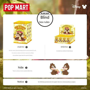 مجسمات Disney Chip 'n' Dale من POP MART بنظام Blind Box.