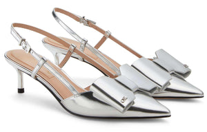 Charles & Keith High Heel | 🎀 حذاء الفيونكة الأنيق بكعب مريح (5.2 سم) ✨.