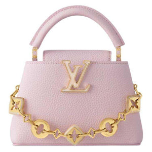 LOUIS VUITTON Capucines Metallic Pink.