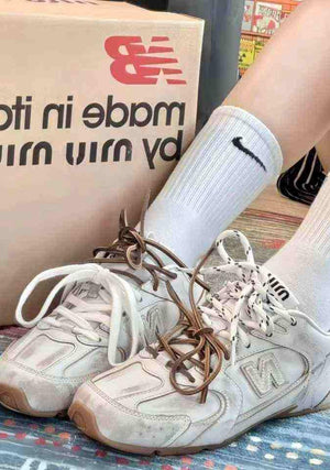سنيكرز 530 أسفل الكاحل جلد نيو بالانس × ميو ميو New Balance X Miu Miu.