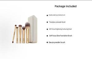 Hourglass Face & Eye Travel Brush Set