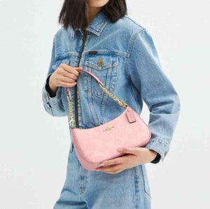 COACH Teri Shoulder Bag In Signature Canvasكوتش كروس بودي.