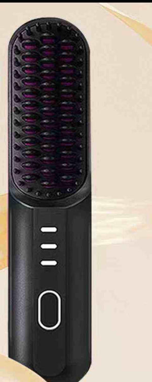 مشط Wireless Straight Comb لاسلكي Ceramic بـ 4 مستويات حرارة.