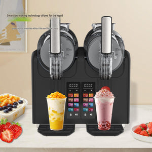 Ice cream Dual tank Professional Smoothie Machine serving fresh fruit smoothies