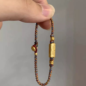 سوار Gold Bar من الخيوط الملونة الفاخرة.