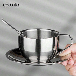 Choxila stainless steel coffee mug.