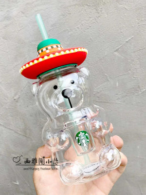Korean Starbucks Cup Yellow Cap Bear.