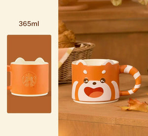 مجموعة Starbucks Fall Collection بتصاميم الدب والألوان الخريفية.