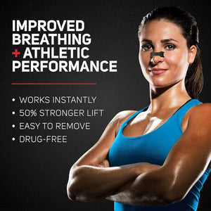 High-performance sports nose patches, 50 Nasal Strips, improve respiratory dilators and relieve nasal congestion and stop snoring