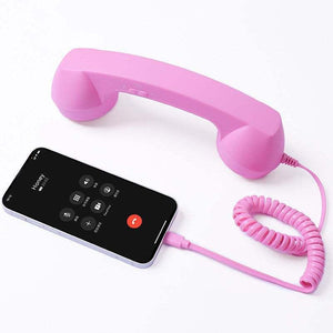سماعة Retro Phone كلاسيكية للهواتف الذكية بألوان متعددة.