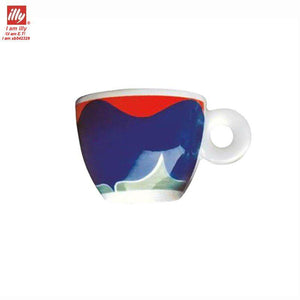طقم فناجين قهوة illy Art Collection إصدار 1993 بألوان فنية.