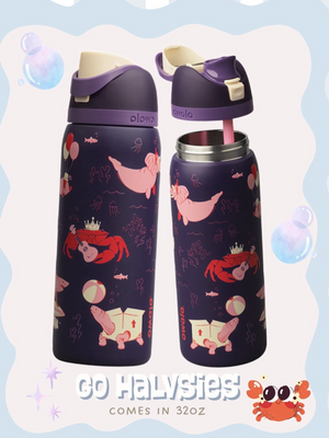 Owala's new summer beach insulated cup FreeSip double drink straw cup 945ml large capacity water bottle