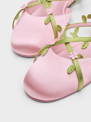 CHARLES &KEITH 26 Spring Flower Flat Sandals.