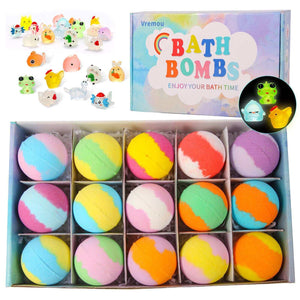 Bath Bombs With Bath Toys Inside | كرات ملح الاستحمام الفوارة للأطفال.