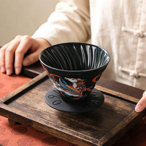 قمع تقطير Hario V60 سيراميك إصدار خاص - أسود.