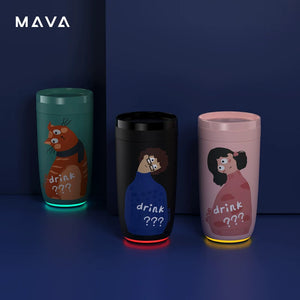Little Water Monster Smart Water Cup 55 Degree Cooling Cup Display Temperature Black Technology Portable Summer Male and Female Student Office