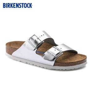 BIRKENSTOCK leather حذاء جلدي أصلي للراحة اليوميةتصميم أنيق وجودةعالية.