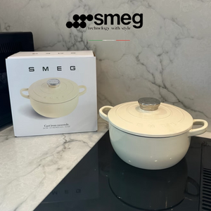 SMEG Enamel Pot 24CM Household Stew Pot Stew Pot 26cm.