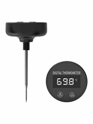 مقياس حرارة Digital Thermometer للقهوة والحليب أسود.