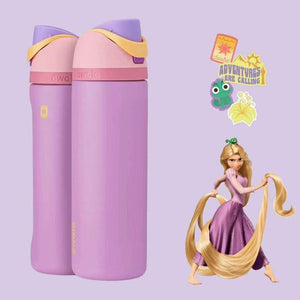 مطارة ماء Owala FreeSip بتصاميم Disney Princess المتميزة.