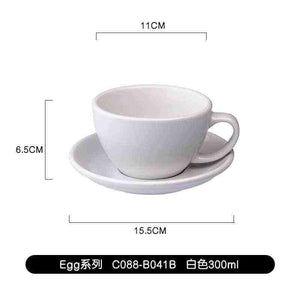 كوب Latte و Cappuccino سيراميك بتصميم Egg سعة 300ml.