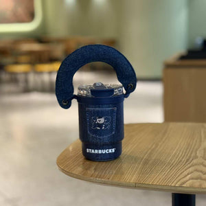 Starbucks Cup Denim Mark Accompanying Stainless Steel.