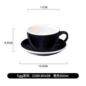 كوب Latte و Cappuccino سيراميك بتصميم Egg سعة 300ml.