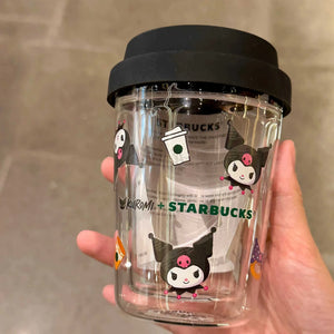 Starbucks Bear Glass Straw Cup.