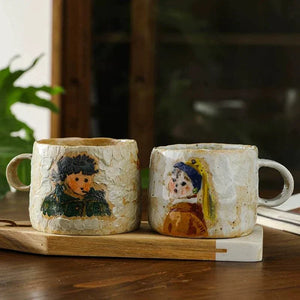 Yifang handmade coffee cup Van Gogh صنلعة يدوية.