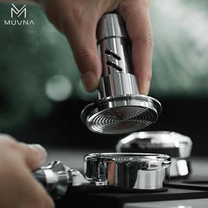 مكبس قهوة Muvna مقاس 58.35mm ستانلس ستيل بضغط ثابت.