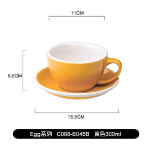 كوب Latte و Cappuccino سيراميك بتصميم Egg سعة 300ml.