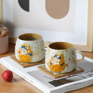 Yifang handmade coffee cup Van Gogh صنلعة يدوية.