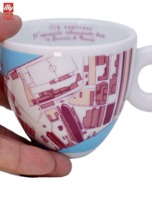 كوب إسبريسو illy سيراميك بتصاميم Art Collection الفنية.