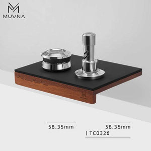 مكبس قهوة Muvna مقاس 58.35mm ستانلس ستيل بضغط ثابت.