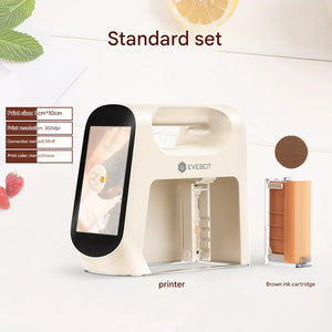 Standard retail set layout for طابعة كافيهات ومخابز (Cafes and bakeries printer) in light brown.