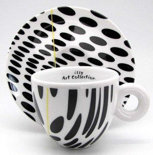 طقم أكواب Espresso من illy Art Collection بتصاميم فنية.