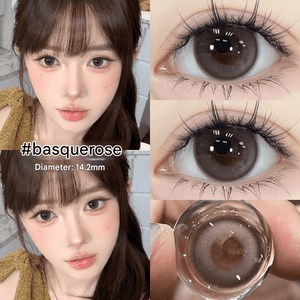 عدسات لاصقة تجميلية ملونة بتصميم طبيعي مريح 14.5mm - رفعة