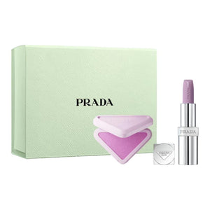 بلاشر برادا وبلسم شفاه طقم مكياج بشعار PRADA 3.5 غ و3.8 غ - رفعة