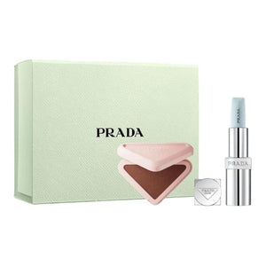 طقم مكياج بشعار PRADA بلاشر وبلسم شفاه، لقطة 6