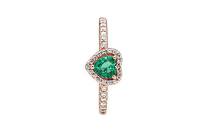 Pandora Ring أصلي بتصميم أنيق ولامع من فضة الورد لإطلالة فاخرة.