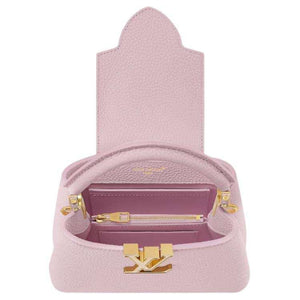 LOUIS VUITTON Capucines Metallic Pink.